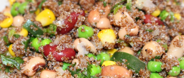 Kaniwa six bean medley salad